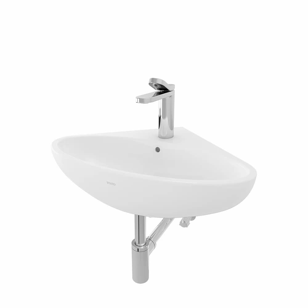 TOTO LW815CJW/F LE MUSE WALL HUNG CORNER LAVATORY