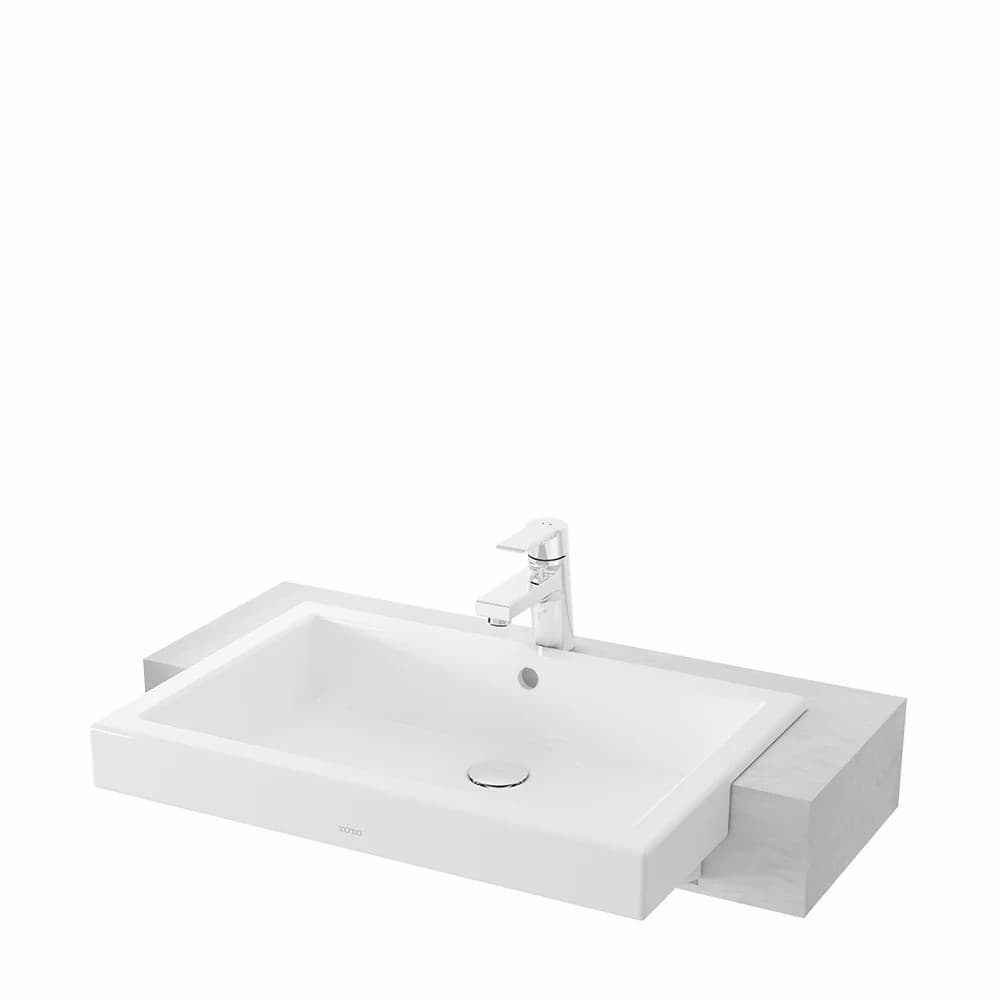 TOTO LW646JW/F SEMI RECESSED LAVATORY W/ BRACKET