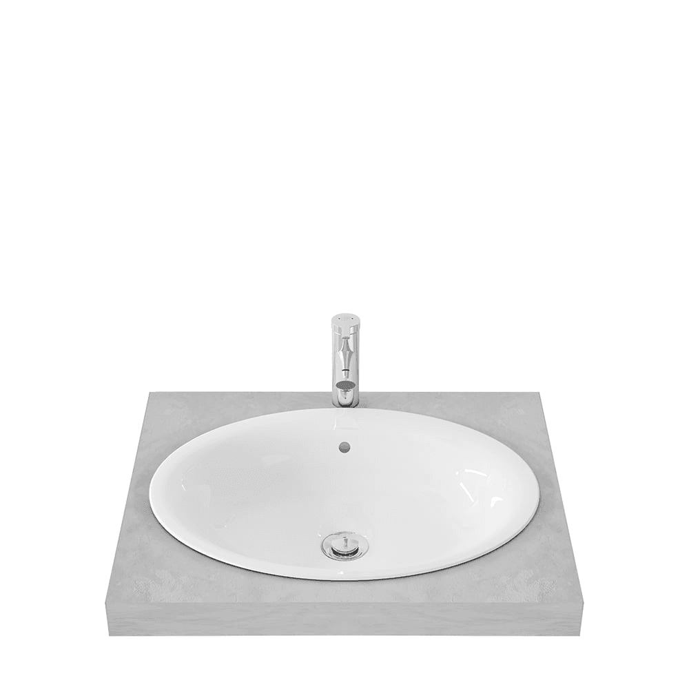 TOTO LW509J SELF RIMMING LAVATORY (600 X 450 MM)