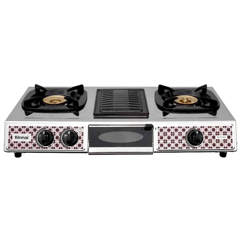 RINNAI RI-524A KOMPOR 2 TUNGKU+1 GRILL