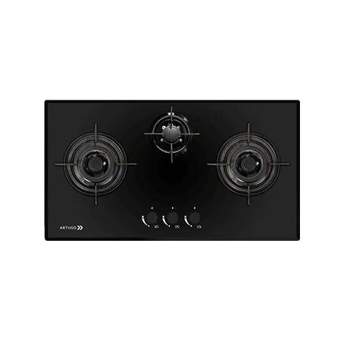ARTUGO AH 3933 CB 90 CM 3 BURNERS