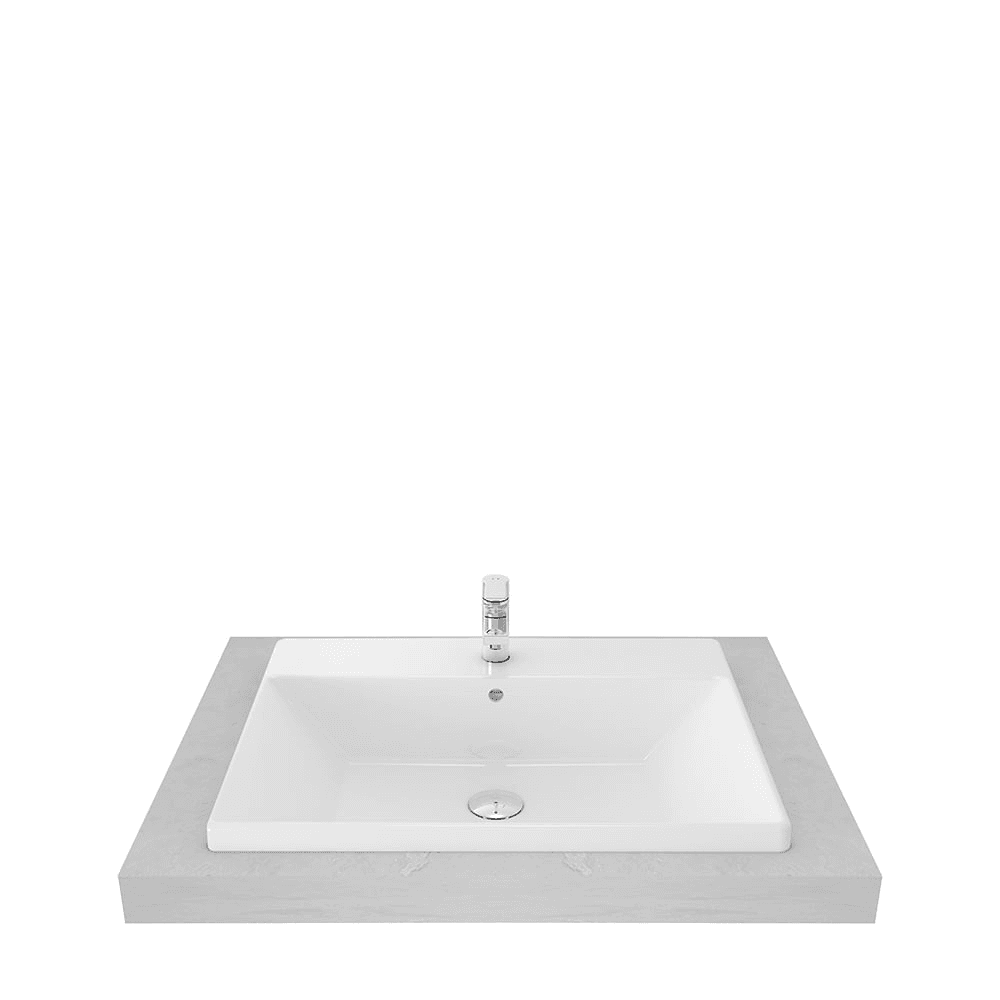 TOTO LW639CJW/F SELF RIMMING LAVATORY 1LB - TOTO LW639CJW/F SELF RIMMING LAVATORY 1LB