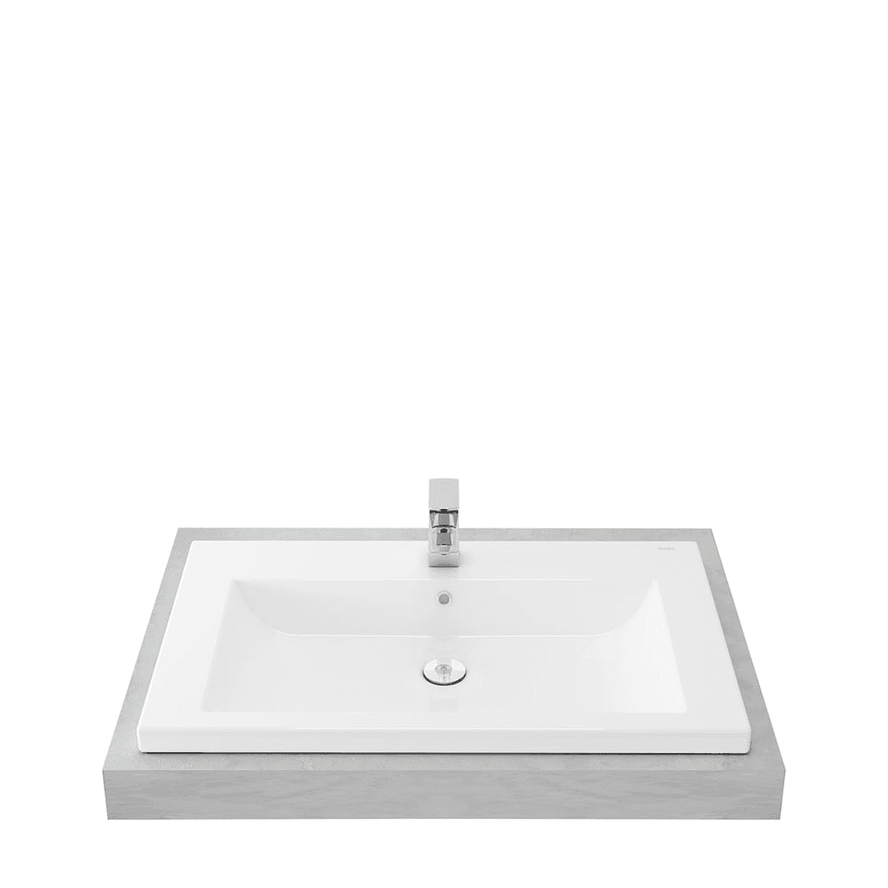 TOTO LW648JT1 SELF RIMMING SQUARE LAVATORY 3LB
