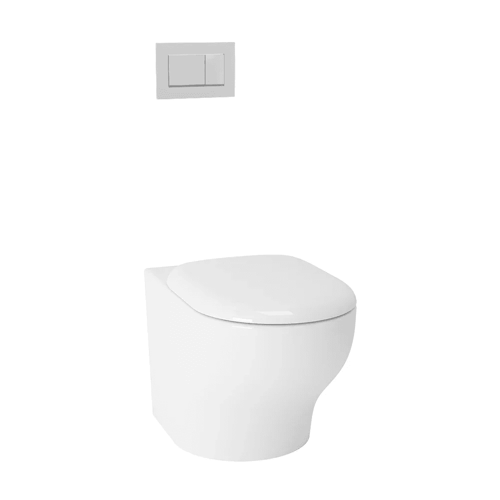 TOTO CW254PJW/F Hayon Rimless Wall Faced Toilet Bowl W/ Fitting