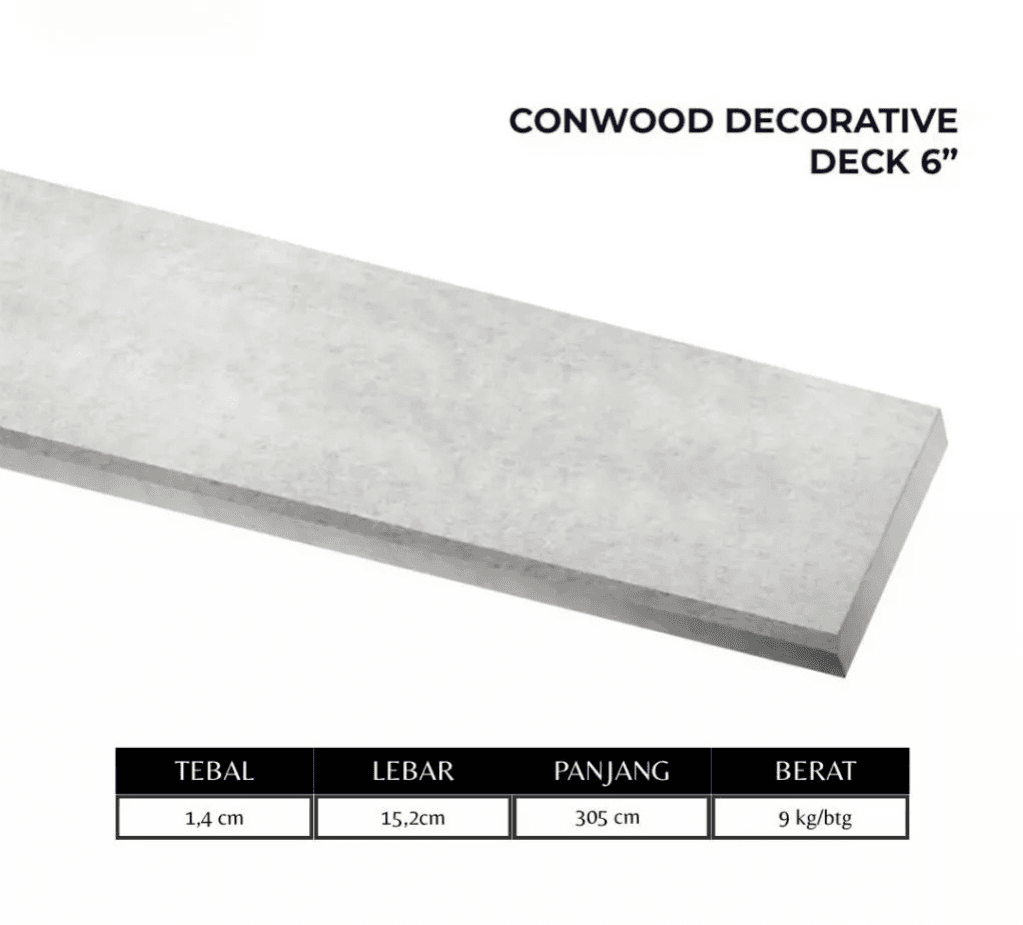 CONWOOD DECK 6 inch (14MMX152X3050)