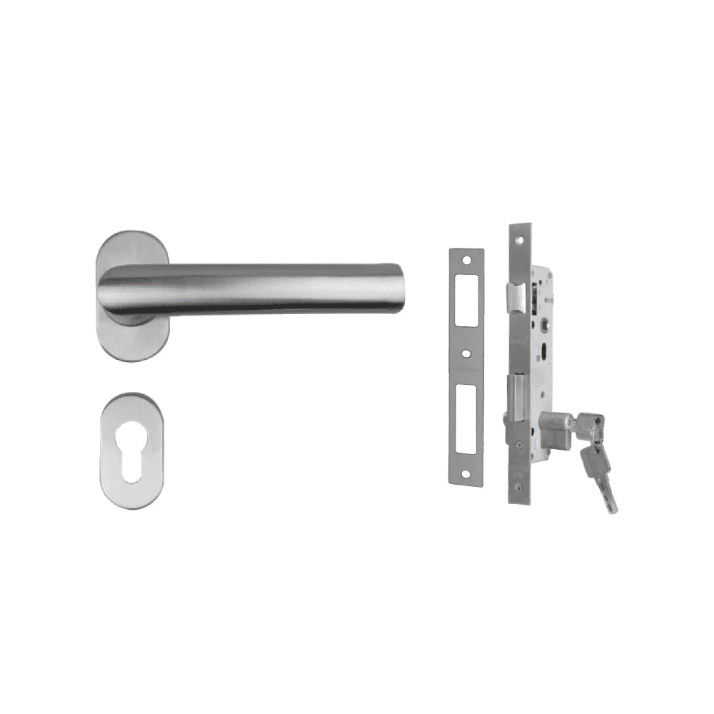 UNIKEY HANDLE ON ROSE OVAL HREO 219.53 SSS (SET)