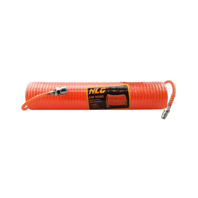 NLG AIR SPIRAL HOSE ORANGE + JQ2&4 LH-00112 12M - NLG AIR SPIRAL HOSE ORANGE + JQ2&4 LH-00112 12M